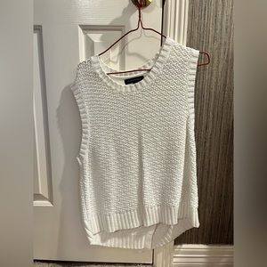 White Women’s size M Banana Republic sweater vest!
